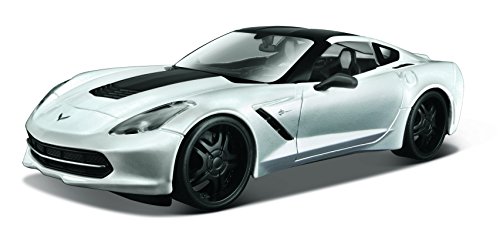 Maisto-2014 Stingray en Escala 1:24, colección Design Modern Muscle, Corvette z06 gt1 Negro (32510)