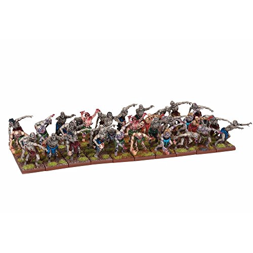 Mantic Games MGKWU33-1 Zombie Horde Modelo en Miniatura, Multicolor