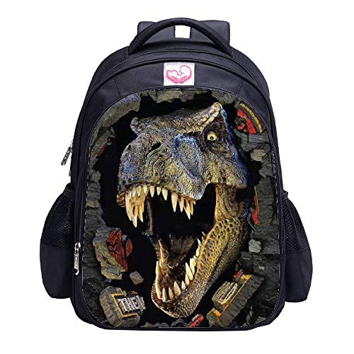 MATMO - Mochila de dinosaurio para niños, mochila escolar personalizable