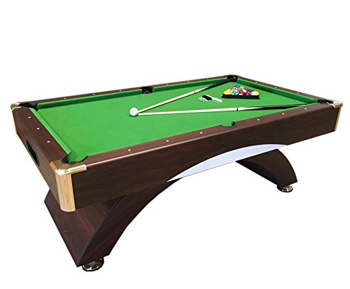 Mesa de billar 8FT juegos de billar Modelo LEONIDA Carambola Medición 220 x 110 cm Verde