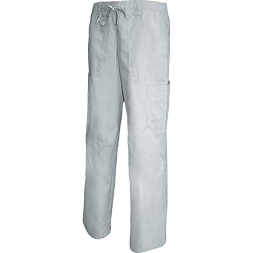 MISEMIYA - PANTALÓN Cintura Baja con CORDÓN Uniforme Laboral CLINICA Hospital Limpieza Veterinaria SANIDAD HOSTELERÍA Ref-Q8114 - Small, Blanco