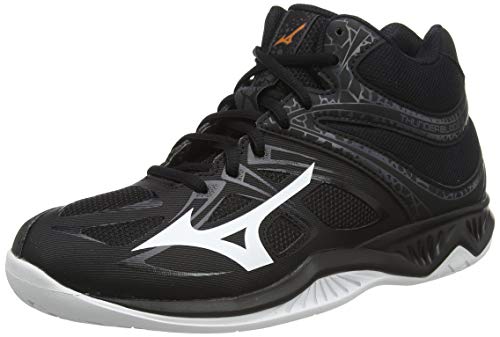 Mizuno Thunder Blade 2 Mid, Zapatillas de vóleibol Unisex Adulto, Negro/Blanco/Ébano, 45 EU