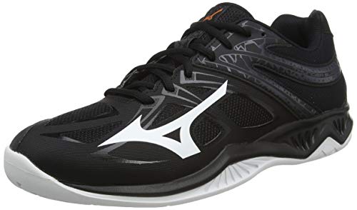 Mizuno Thunder Blade 2, Zapatillas de vóleibol Unisex Adulto, Negro/Blanco/Ébano, 43 EU