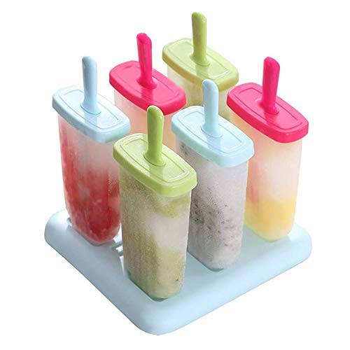 Moldes de Paletas, Fabricante de Moldes Ice Pop, para Jugo, Puré de Frutas, Yogurt, Helado, Pudín, Mermelada y Jalea, Etc. para Hacer Moldes Únicos para Refrigerios Congelados