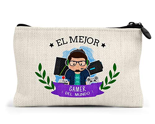 Monedero el Mejor Gamer del Mundo Regalo Original Videojuegos Personalizado