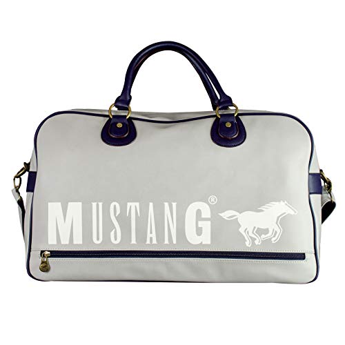 MUSTANG Dayton Justin Travelbag Shz - Bolso de Mano para Hombre, Color Gris, Talla 20x32x53 cm (B x H x T)