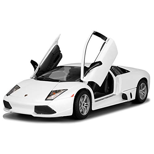 MXueei Coche Deportivo Diecast Model Kit Murcielago 1:18 Modelo De Coche Aleación De Simulación Coche, Colección De Modelo De Coche Deportivo, 22.5x10.8x5.5CM (Color : White)