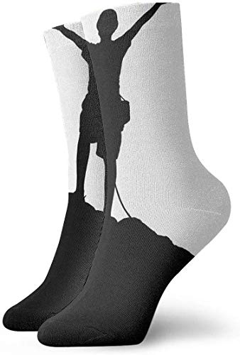 N\A Los mejores calcetines de compresión antideslizantes con silueta de escalador de roca, calcetines deportivos acogedores de 11,8 pulgadas para hombres, mujeres y niños