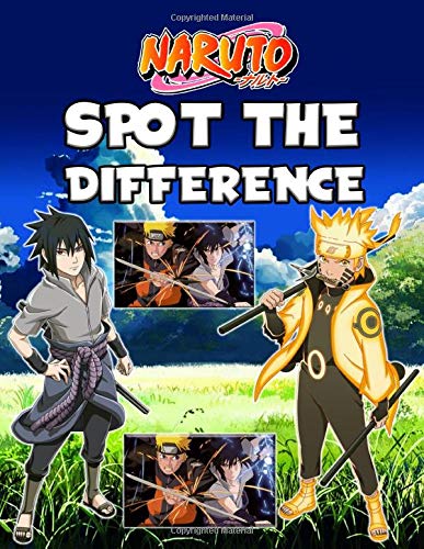 Naruto Spot The Difference: Naruto Creativity & Relaxation Activity Spot The Differences Books For Adults, Tweens