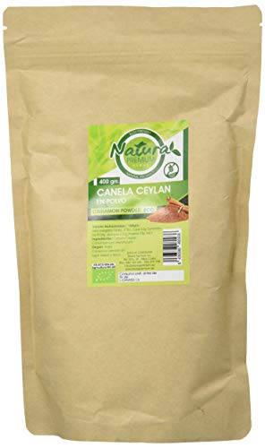 Natura Premium Canela Ceylan en Polvo, 400g, Pack de 1