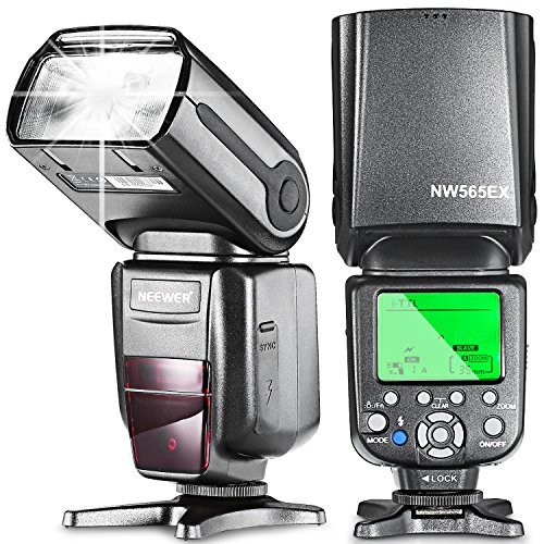 Neewer NW565EX i-TTL Flash Esclavo Speedlite para Nikon D7200 D7100 D7000 D5500 D5300 D5200 D5100 D5000 D3300 D3200 D3100 D3000 D700 D600 D500 D90 D80 D70 D60 D50 y otros Nikon DSLR Cámaras