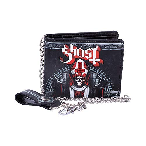 Nemesis Now Ghost Wallet-Rojo, PU, Negro, 11cm