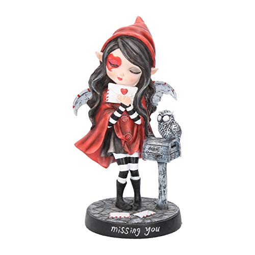 Nemesis Now Missing You - Figura Decorativa (24 cm, 15 cm), Color Rojo