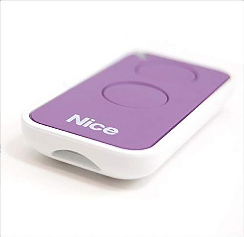 Nice Era-Inti - Mando original con 2 botones para puerta automática (sustituye: Nice Very VR, ONE, ON1, ON2, FLOR FLO2R-S, FLO1R-S, frecuencia 433,92 MHz)
