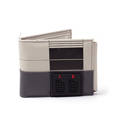 Nintendo NINTENDO NES Console Bi-Fold Wallet, Multi-Colour (MW270709NTN) Monedero, 16 cm, Gris (Grey)