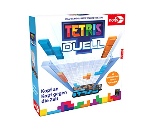 Noris 606101799 – Tetris Duell, el Juego de Estrategia uno-uno para Grandes y pequeños, a Partir de 6 años