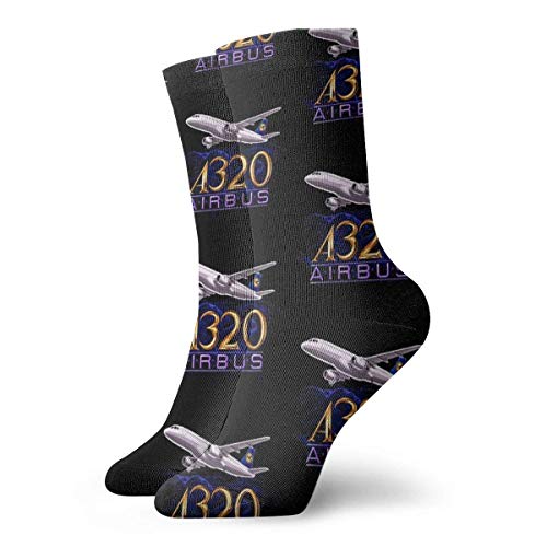 NZYH A320 Airbus Calcetines Calcetines casuales Calcetines deportivos Calcetines de trabajo divertidos Unisex 11.8 pulgadas