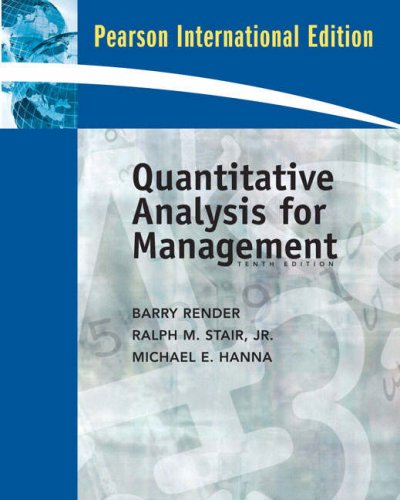 Online Course Pack:Quantitative Analysis for Management:International Edition/Student CD