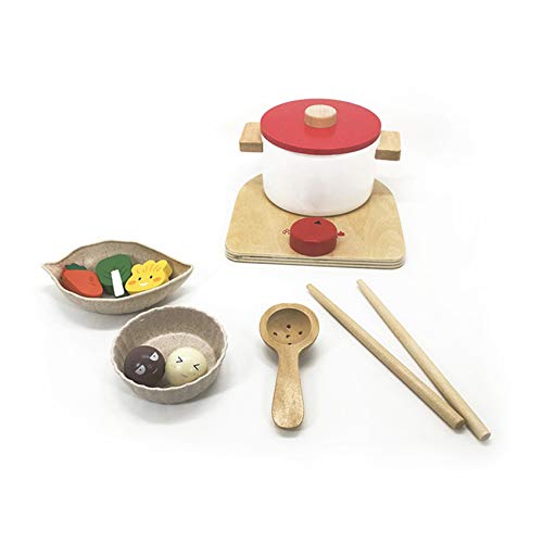 Paizhuo Educationa - Juego de utensilios de cocina para niños, olla caliente, 9,5 x 7 cm