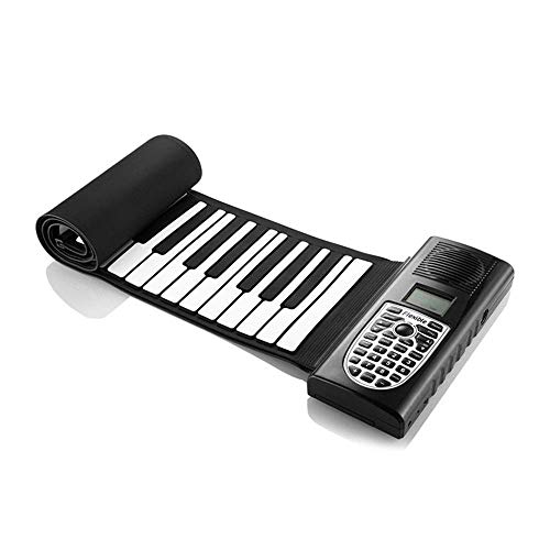 PANO DE PIANO PORTÁTIL TECLO EDUCATIVO DE LOS NIÑOS EDUCATIVOS 49 TECLAS FLEXIBLE Roll-UP Electronic Digital Música Piano Teclado Portátil Diseño portátil con grabación Reproducción Funciones 128 Tono