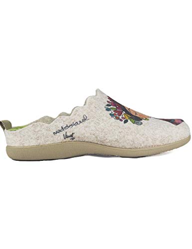 Pantuflas Zapatillas de Estar en casa para Mujer Invierno Vivant 192571 Beig - Color - Beige, Talla - 36