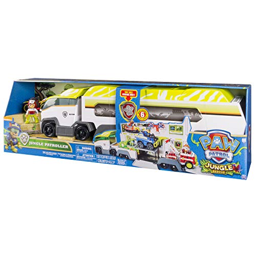 Paw Patrol Jungle Patroller De plástico vehículo de juguete - Vehículos de juguete (De plástico, Gris, Blanco, Amarillo, 3 año(s), Niño, Interior, Batería)