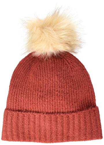 PIECES Pcdiana Wool Hood Noos Gorro de Punto, Rojo (Cranberry Cranberry), Talla única para Mujer