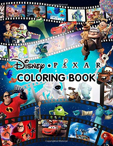 Pixar Coloring Book: Collection Of Favorite Pixar Characters, Movies