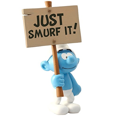 Plastoy Schtroumpf - Póster con Texto Just Smurf It Figurine, 179