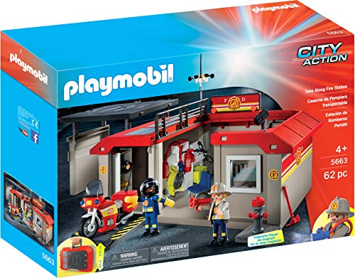 Playmobil 5663 Estación de Bomberos Maletín Portátil