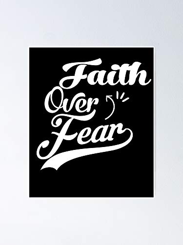 Póster Faith Zzz Over Fear – para decoración del hogar y la oficina o regalo para tu amor, decoración de dormitorio, cocina y sala de estar.