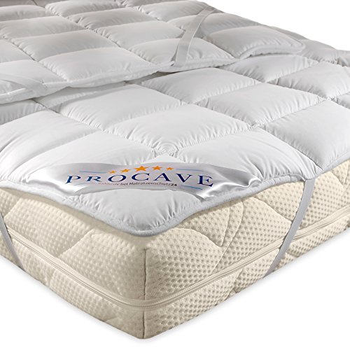 PROCAVE Micro Confort Protector colchón en Varios tamaños, Made in Germany, Funda colchón de Microfibra y poliéster, Soft Touch, Válido para Camas de Agua y Box Spring, 140x190 cm