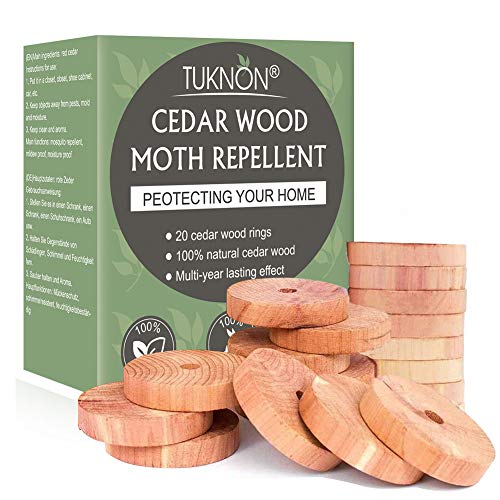 Protección Antipolillas de Madera de Cedro,Cedro Antipolillas,Antipolillas de Madera de Cedro Repelente de Polillas 100% Natural,Repelente de Polilla para Armarios,Ropa,A Prueba de Humedad,20 Piezas