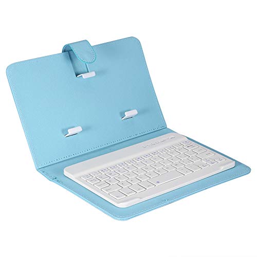 Queen.Y Portátil Inalámbrico Bluetooth Keyboard Case Folio Stand Phone Case Cover with Desmontable 3. 0 Bluetooth Keyboard para Iphone Teléfonos Android