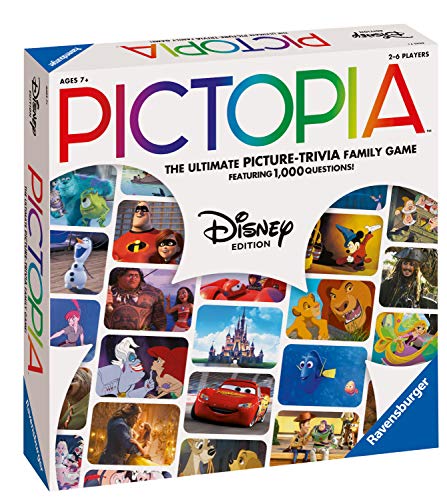 Ravensburger 26292 Pictopia-The Picture Trivia Juego para niños y Adultos a Partir de 7 años Cualquier Fan de Disney