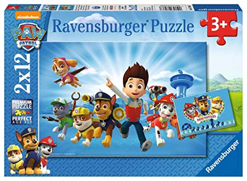 Ravensburger - Puzzle 2 x 12, Paw Patrol A (07586)