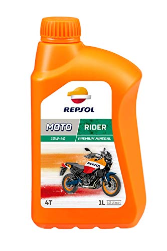 REPSOL Moto Rider 4T 10W-40 Aceite De Motor Para Moto, 1l