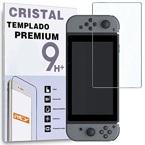REY Protector de Pantalla para Nintendo Switch, Cristal Vidrio Templado Premium