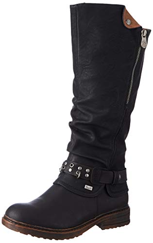 Rieker 94789, Botas a la Altura de Rodilla Mujer, Negro 00, 43 EU