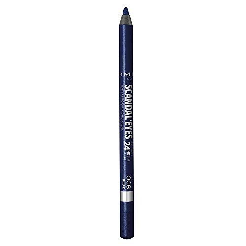 Rimmel London Scandal' Eyes Waterproof Khol Kajal Delineador de Ojos, Tono 008 Azul, 1,3 g