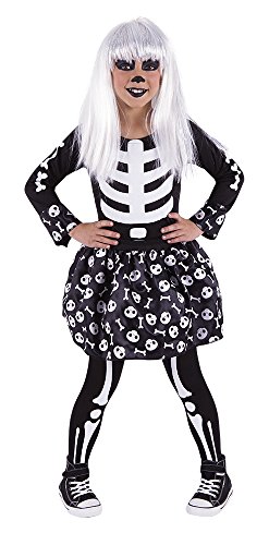 Rubies- Disfraz Skeletita Glow In Dark infantil, L (8-10 años) (S8381-L)