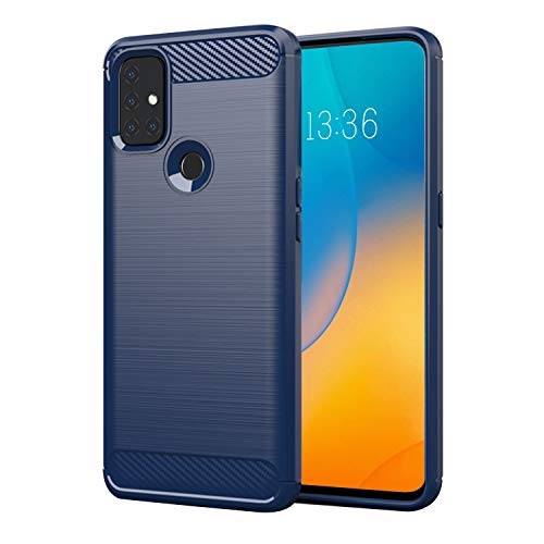 SCL Funda OnePlus Nord N10 Funda OnePlus Nord N10 Funda(Armada) Exquisite Cubierta Protectora de Fibra de Carbono con Tecnología Antiarañazos y Absorción de Impactos para OnePlus Nord N10