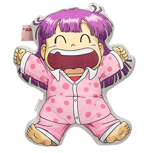 SD Toys Dr. Slump- Cojín del personaje Arale, Acrílico, Rosa, 45 x 45 x 8 cm