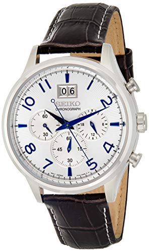 Seiko Reloj Cronógrafo para Hombre de Cuarzo con Correa en Cuero SPC155P1