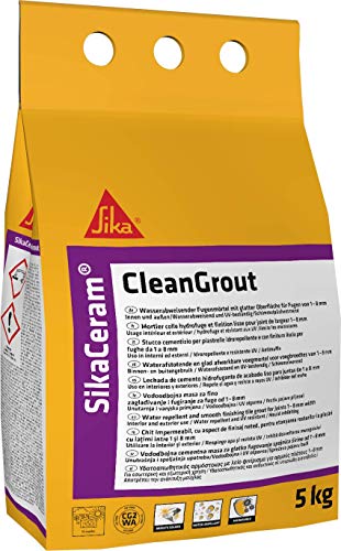 SikaCeram CleanGrout, Lechada de cemento para relleno de juntas de 1 a 8 mm (CG2), 5kg, Beige