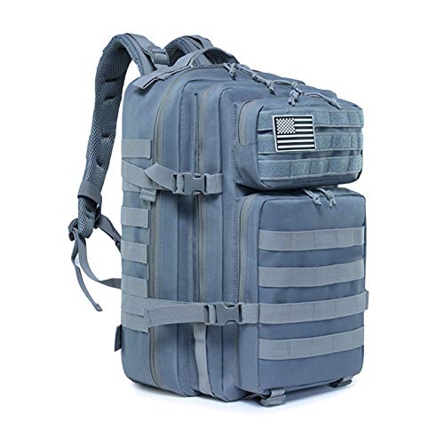 SJAPEX Mochila Táctica Militar 45L, Paquete de Asalto de Gran Capacidad para Utilidad Militar Bolsa de Emergencia, para Caza Senderismo Acampada Actividad al Aire Libre