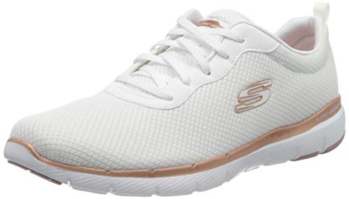 Skechers Flex Appeal 3.0-First Insight, Zapatillas Mujer, Varios Colores (WTRG Black Mesh/Trim), 42 EU