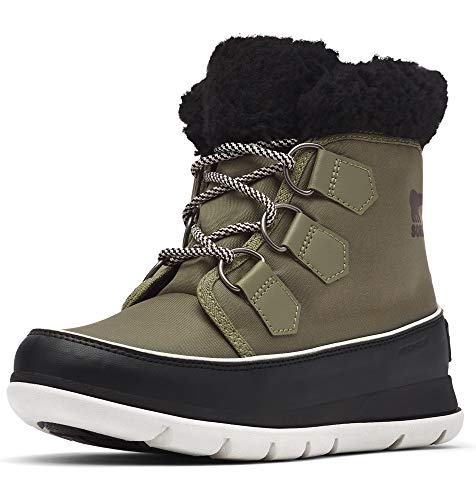 Sorel Explorer Carnival, Botas para Nieve Mujer, Verde (Hiker Green, Black), 38 EU