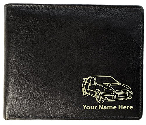 Subaru Impreza - Cartera de piel personalizada para hombre (estilo toscana)