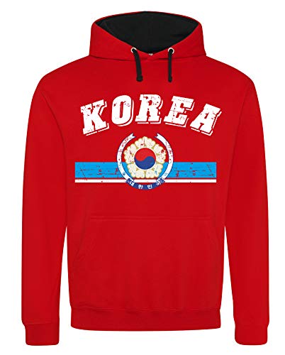 Sudadera con capucha de Corea del Sur D03 Rosch para el mundial de fútbol rojo M